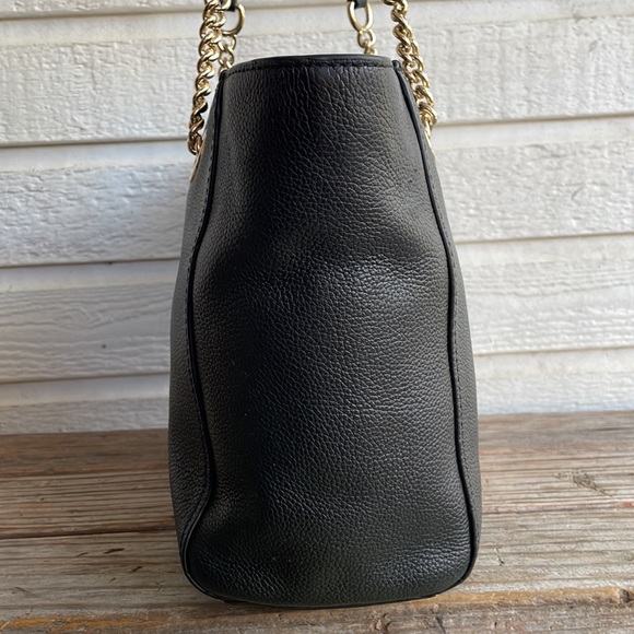 Coach Turnlock 27 Chain Leather Mollie Marley Tote Ava City - Picture 6 of 12